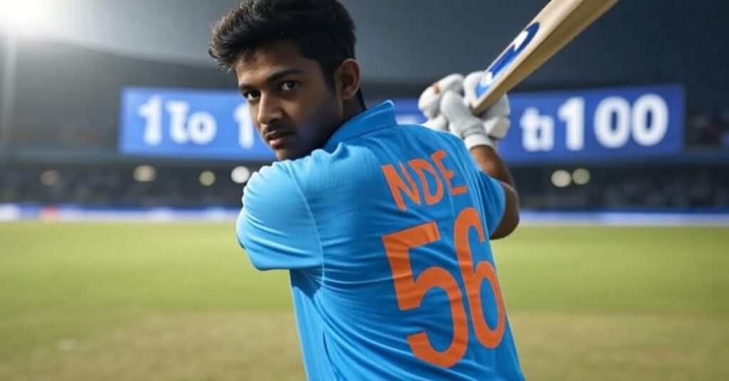 1 to 100 jersey number in cricket india