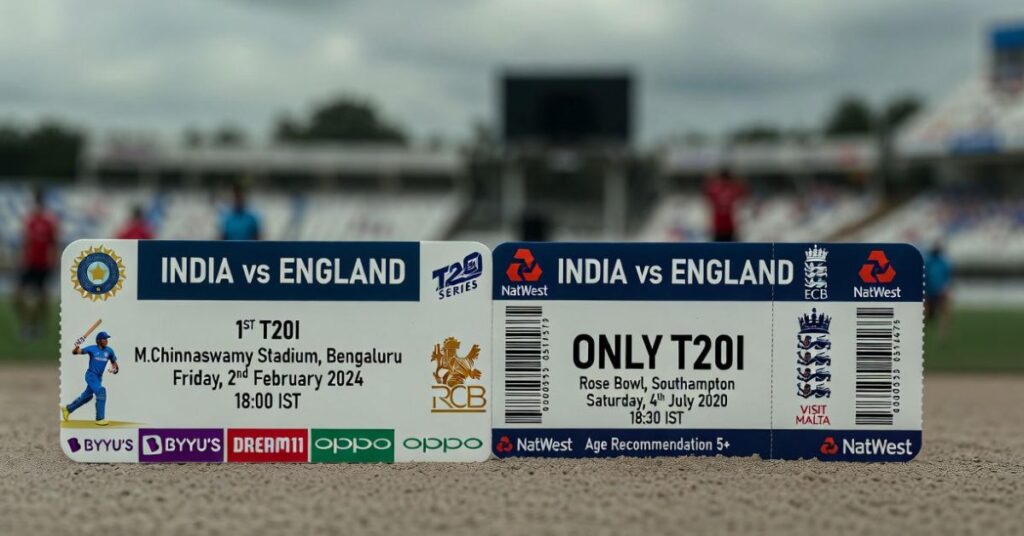 Ticket Booking for India vs England Matches in India